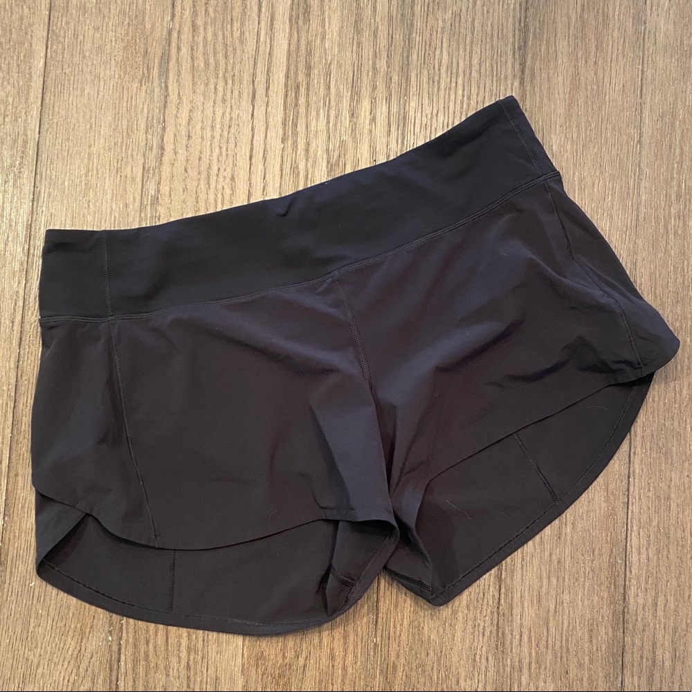lululemon athletica Black Athletic Running Shorts